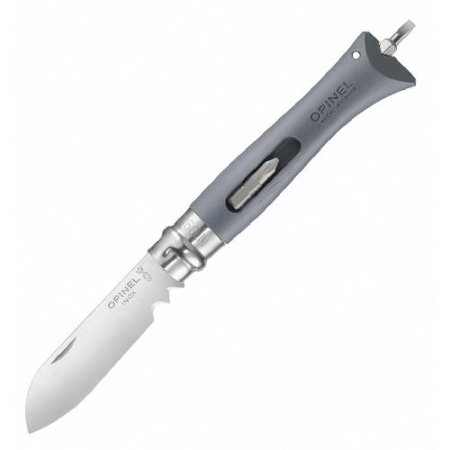 Купить Нож Opinel №09 DIY, нержавеющая сталь, сменные биты, серый, блистер, 002139 арт. 002139