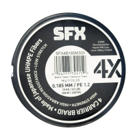 Купить Леска плетеная SFX 4X разноцветная 300 м 0.185 мм 10 кг PE 1.2 арт. SFX4B185M300
