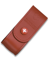 Купить Чехол на ремень VICTORINOX для ножей 91 мм толщиной 2-4 уровня, кожаный, красный арт. 4.0520.1