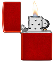Купить Зажигалка ZIPPO Classic с покрытием Metallic Red, латунь/сталь, красная, матовая, 38x13x57 мм арт. 49475