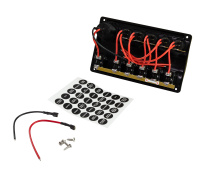 Купить Панель бортового питания 5 переключателей, USB зарядка, индикация, автоматы арт. 10226-BKU