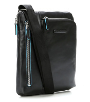 Купить Сумка Piquadro Blue Square, черная, 21,5x24,5x5 см арт. CA1816B2/N