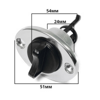 Купить Заглушка дренажная SUNFINE 24 мм, нержавеющая сталь и нейлон арт. SF20322