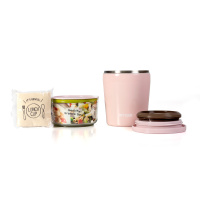 Купить Термос для еды с контейнерами Tiger LCC-A030 Pink (цвет розовый) арт. LCC-A030 P