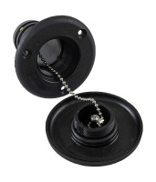 Купить Горловина заливная для воды; пластиковая; черная; под шланг 38 мм арт. 15051