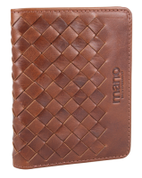 Купить Портмоне для кредитных карт Mano Don Luca, натуральная кожа в коньячном цвете, 8,5х11 см арт. M191945102