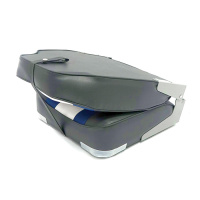 Купить Сиденье мягкое складное High Back Rainbow Boat Seat, чёрно-белое арт. 75107CBW