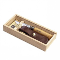 Купить Нож Opinel №8, нержавеющая сталь, рукоять оливковое дерево, деревянный футляр, чехол, 001004 арт. 001004