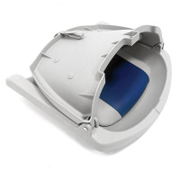 Купить Сиденье пластмассовое складное с подложкой Molded Fold-Down Boat Seat,серо-голубое арт. 75109GB
