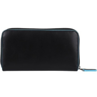 Купить Кошелек женский Piquadro Blue Square, черный, 19x10x2,2 см арт. PD1515B2R/N