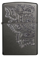 Купить Зажигалка ZIPPO Classic с покрытием Gray, латунь/сталь, серая, матовая, 38x13x57 мм арт. 29431