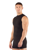 Купить Майка  мужская Achile/ кор. рукав/ синтетика/ черный/ S-M, Achile9090SM арт. Achile9090SM