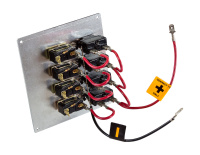 Купить Панель бортового питания 4 переключателя; автоматы арт. 10544