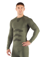 Купить Футболка мужская Apol/ дл. рукав/ синтетика/ зеленый/ S-M, Apol6262SM арт. Apol6262SM