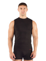 Купить Майка  мужская Achile/ кор. рукав/ синтетика/ черный/ S-M, Achile9090SM арт. Achile9090SM