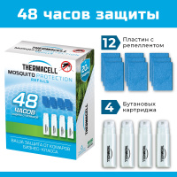 Купить Набор запасной Thermacell (4 газовых картриджа + 12 пластин) арт. MR 400-12