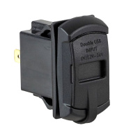 Купить Разъем USB 5В 4.2А и вольтметр под кнопку (упаковка из 25 шт.) арт. AES1118SULA013_pkg_25