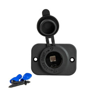 Купить Разъем прикуривателя на панели, врезной, чёрный (упаковка из 150 шт.) арт. AD1111_pkg_150