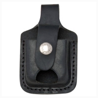 Купить Чехол ZIPPO для широкой зажигалки, с отверстием для большого пальца, натуральная кожа, чёрный арт. LPTBK