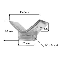 Купить Упор подкильный 140мм (прозрачный) арт. C11303S