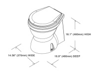 Купить Унитаз с электрической помпой 12V арт. 15493A12 (1544012)