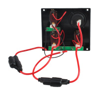 Купить Панель бортового питания 3 переключателя; разъем прикуривателя; индикация арт. C91339LED