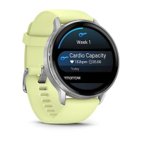 Купить GARMIN VENU 4 – 45 mm Silver with Citron Silicone band 010-03014-02 арт. 010-03014-02
