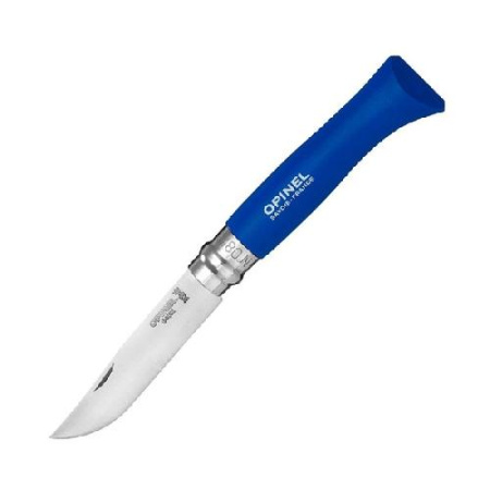 Купить Нож Opinel №8 Trekking, нержавеющая сталь, синий, с чехлом, 001891 арт. 001891