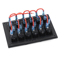 Купить Панель переключателей 6 клавиш с предохранителями NEKEKE арт. BF06