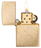 Купить Зажигалка ZIPPO Classic с покрытием Herringbone Sweep Brass, латунь/сталь, золотистая, 38x13x57 мм арт. 29830