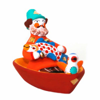 Купить Фигурка "Мужик в лодке с рыбой и птичкой" арт. DT 0004 R