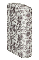 Купить Зажигалка ZIPPO Skeleton с покрытием Glow in the Dark Green, латунь/сталь, серая, 38x13x57 мм арт. 49458
