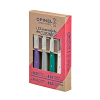Купить Набор ножей Opinel Les Essentiels Art deco, нержавеющая сталь, (4 шт./уп.), 001939 арт. 001939