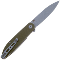 Купить Складной нож SENCUT Bocll II D2 Steel Gray Stonewashed Handle G10 OD Green арт. S22019-4