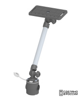 Купить Площадка монтажная на леер быстросъемная с удлинителем 250 мм арт. 040563T