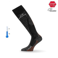 Купить Носки Lasting SWH 906, wool+polyamide, серые с рисунком, размер L (SWH906-L) арт. SWH906-L