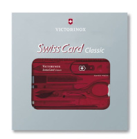 Купить Швейцарская карточка VICTORINOX SwissCard Classic, 10 функций, полупрозрачная синяя арт. 0.7122.T2