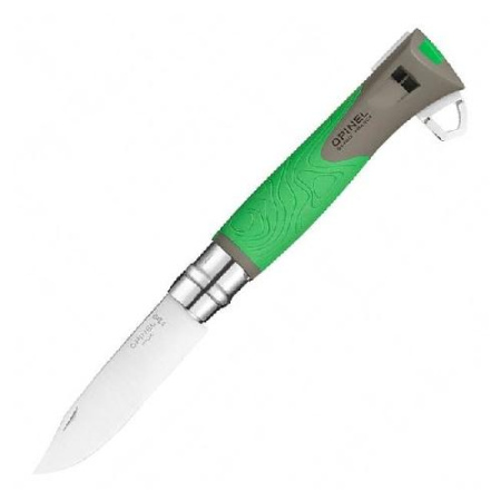 Купить Набор-дисплей Opinel, 8 ножей №12 Explore из нержав стали, 4 зеленых + 4 оранжевых, 001975 арт. 001975