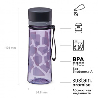Купить Aveo Бутылка для воды 0,35L Фиолетовая с орнаментом (10-01101-111) арт. 10-01101-111