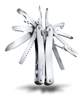 Купить Мультитул VICTORINOX SwissTool Spirit X, 105 мм, 26 функций, в кожаном чехле арт. 3.0224.L