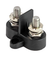 Купить Клемма-штифт двойная с перегородкой, M8, черная (упаковка из 16 шт.) арт. BF414M8_pkg_16