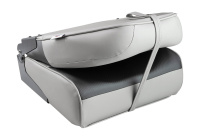 Купить Кресло складное мягкое PREMIUM WAVE; цвет серый/черный арт. 1062034