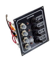 Купить Панель бортового питания 4 переключателя, автоматы (упаковка из 24 шт.) арт. 10544_pkg_24