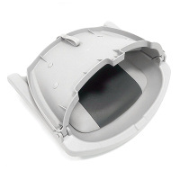 Купить Сиденье пластмассовое складное с подложкой Molded Fold-Down Boat Seat,серо-чёрное арт. 75109GC