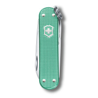 Купить Нож-брелок VICTORINOX Classic SD Alox Colors "Minty Mint", 58 мм, 5 функций, мятный арт. 0.6221.221G