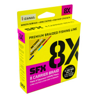 Купить Леска плетеная SFX 8X разноцветная 150 м 0.185 мм 13 кг PE 1.2 арт. SFX8B185M150