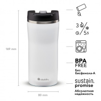 Купить Термокружка из нержавеющей стали 0,35L Mocca Leak-Lock Белая (10-09363-006) арт. 10-09363-006