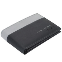 Купить Кошелек Piquadro Urban, серый/черный, 13x9x2 см арт. PU1392UB00R/GRN