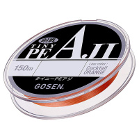 Купить Шнур Gosen Tiny PE AJI 150м Orange #0.3(8lb) 3,6кг арт. GL00303