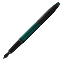Купить Перьевая ручка Cross Calais Matte Green and Black Lacquer, перо M арт. AT0116-25MJ